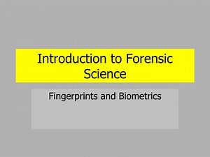 Introduction to Forensic Science - SlideServe