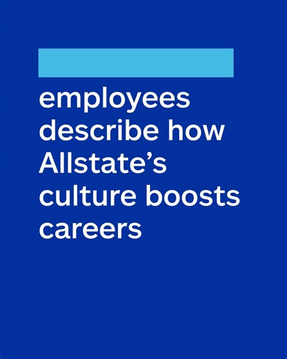14K views · 52 reactions | At Allstate, the people around you accelerate your professional growth. We asked three Allstaters to describe how workplace relationships have led to career development and success. #WeAreAllstate | Allstate | Facebook