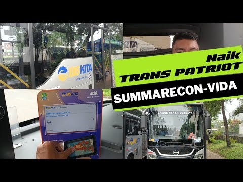 NAIK BUS BISKITA TRANS PATRIOT BEKASI RUTE SUMMARECON MALL - VIDA
