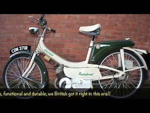 Classic British Raleigh Runabout RM6 vintage moped for sale with mikeedge.co.uk