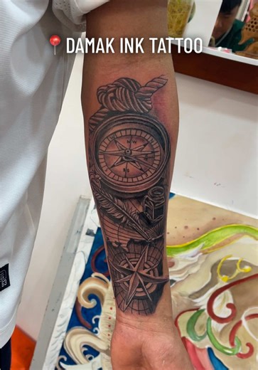 Nautical Compass Tattoo: Maritime Navigation Art