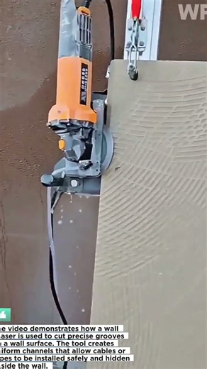Clean Wall Grooving with Wall Chaser | Fast and Precise Cable Installation