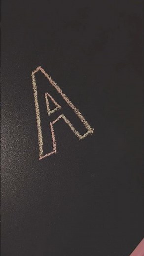 How to write alphabet A in block letter ? | Alphabet Calligraphy