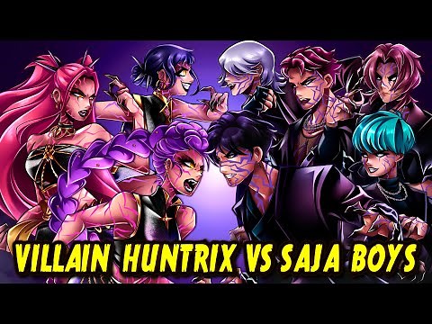VILLAIN HUNTRIX VS SAJA BOYS SONG - Takedown | KPop Demon Hunters Animation |【By MilkyyMelodies】
