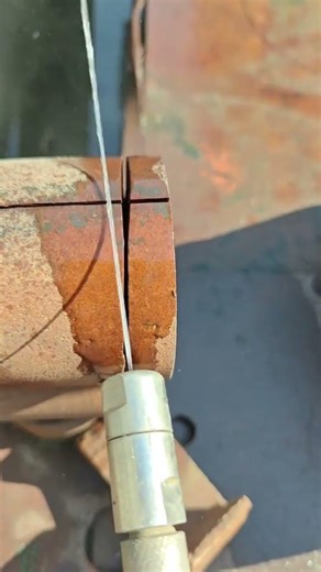 Water jet cutting magic 🔇 #welding #automobile #tubecuttingequipment #machine