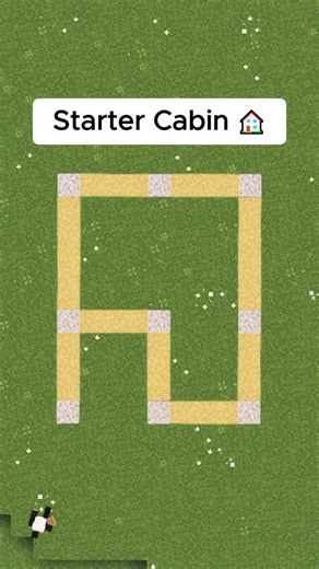 soup on Instagram: "Minecraft Starter Cabin 🏠 #minecraft #minecrafttutorial #minecraftbuilding #minecraftbuilds #minecraftbuild #minecraftjavaedition #minecraftbedrock"