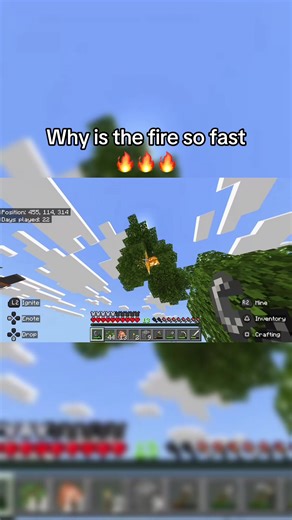 Minecraft fire #minecraft #gaming #fyp #viral