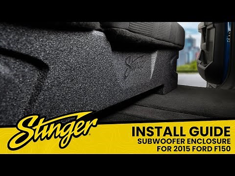 Install: 2015 Ford F150 Under Seat Dual 10" Loaded Subwoofer Enclosure by AudioControl