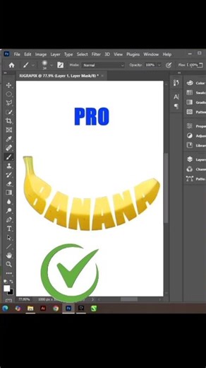 Tips for Graphic Designer 2026. New photoshop toturial adding text to banana#graphix#tipsforbeginner