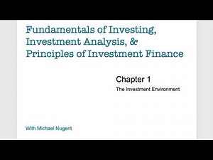 Investments Chapter 1 Part I