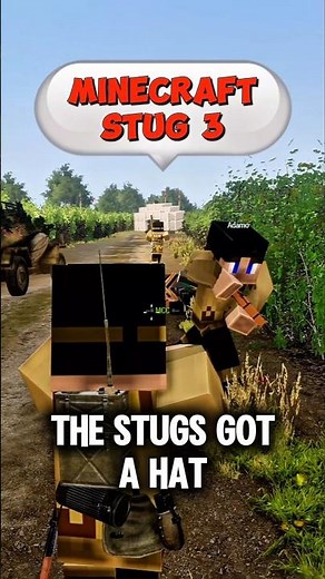 The STUG 3 Has An IRON HELMET in Arma 3 Minecraft WW2 Mod!