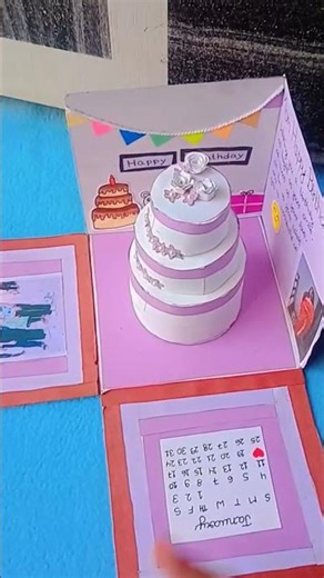 birthday gift making #cakebox #birthdaygiftsformom #craft #explosionboxgift #explosionboxtutorial
