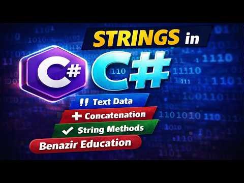 C# Strings Explained Simply | Beginners Guide 🔥 | C# Strings தமிழ் | Benazir Education