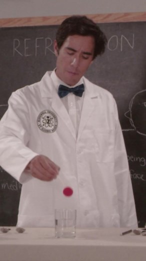 The odd effects of refraction. #science #water