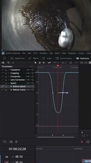 Retime Curve in Davinci Resolve 20 is here! #davinciresolve #shorts