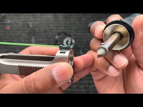 Fiber optic front sight replacement