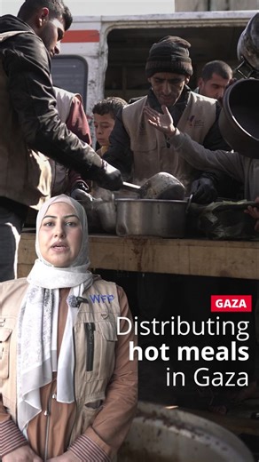 Every day, WFP is serving 400,000 meals in Gaza, operating 45 kitchens across the Strip. While critical progress has been made in pushing back famine, the situation remains extremely fragile, with most families in Gaza still dependent on food aid. ⚠️ Sustained access, flow of humanitarian and commercial goods, and a lasting ceasefire are essential to prevent Gaza from sliding back into catastrophic hunger. | World Food Programme