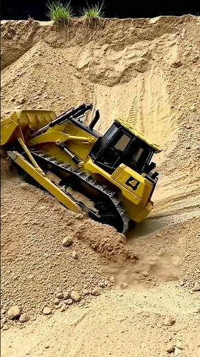 RC Bulldozer Power! Digging & Pushing Sand with Epic Force! 🚧