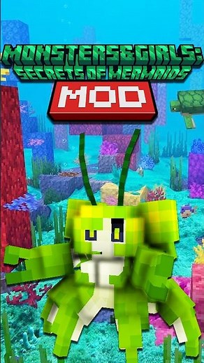 Minecraft 1.21: Criaturas MArinhas no Minecraft!!! - Monsters&Girls: Secrets of Mermaids MOD [JAVA]