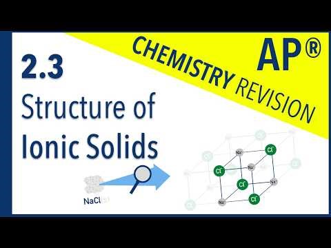 AP Chemistry 2.3 – Structure of Ionic Solids | Revision Video #apchemistry