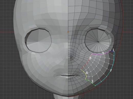 Blender智能自动拓扑补面插件：Easy Patch，补面 减面 拓扑 布线