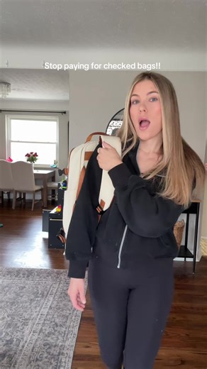 This bag can actually replace a checked bag and count as a carry on! We use this every time we travel! #travelbag #travel #backpack