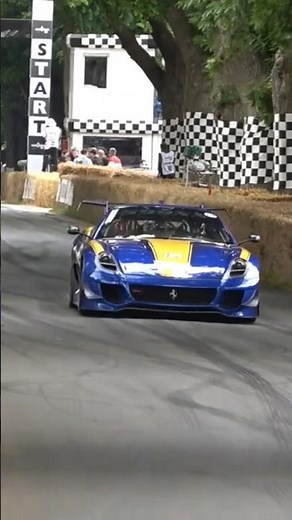 Ferrari 599XX Evo Hard Acceleration At Goodwood Festival of Speed.