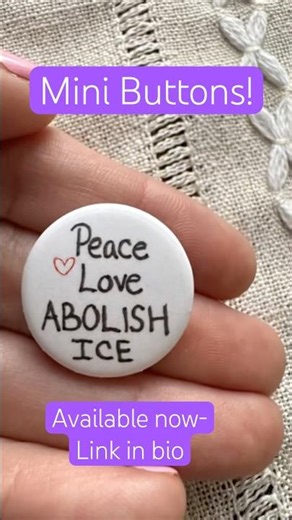 These are 1 inch MINI buttons—cute, tiny, and easy to wear anywhere. Small but loud.