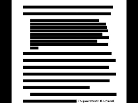 The Government is the Criminal