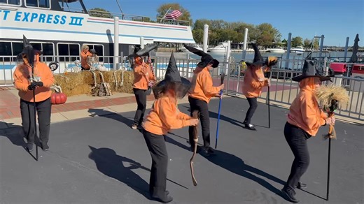 We have some talented witches that work for us! Jet-express.com #FallFun #MakingMemories #Teamwork #TeamJetExpress #witches | Jet Express Ferry to Put-in-Bay, Kelleys Island & Cedar Point