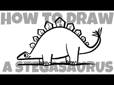 How to Draw a Stegosaurus