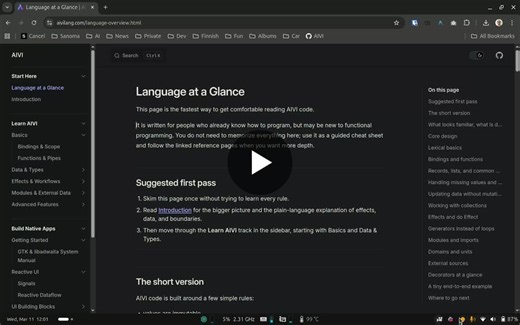 In just 3 months AI went from being a horrible liability to being a total game changer for me in terms of productivity. I have been vibe coding my own programming language https://aivilang.com/… | Andreas Herd