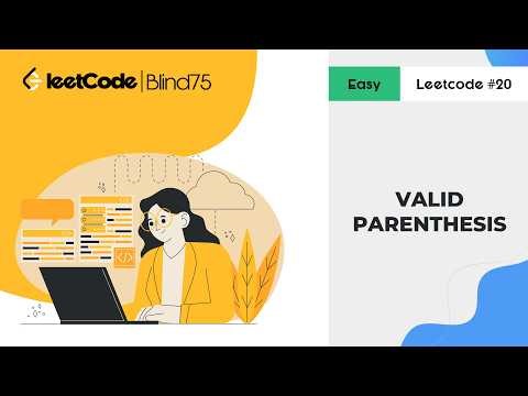 LeetCode 20: Valid Parentheses Visualized | Animated Stack Solution (Blind 75 LeetCode)