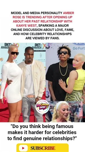 Amber Rose Opens Up About Her Past Relationship With Kanye West #shorts #celebritynews #noads #model