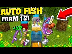 BEST Fish Farm for Fast XP in Minecraft Bedrock 1.21!