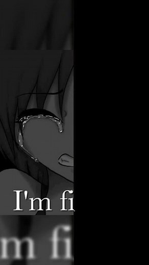 Anime girl crying i'm fine meme #shorts