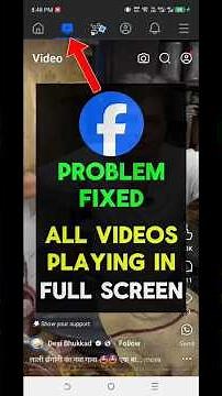 How to fix Facebook videos always playing in full screen Problem || facebook videos playing as reels