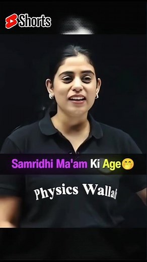 Reveal of age Of Samridhi Mam #class10 #samridhimam #amitmahajansir #youtubeshorts #competionwallah