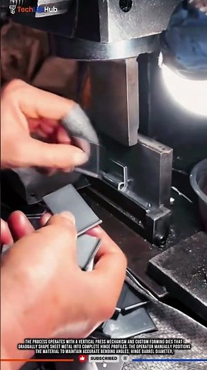 Innovation Manual Hinge Press Forming Machine for Precision Metal Folding Production #tech