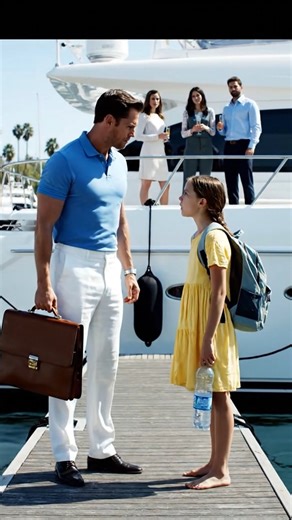 I Was About to Board My Yacht for the Biggest Deal of My Life — Then a Barefoot Girl Stopped Me and Whispered, “Sir… You’re Not Safe on That Boat.” At exactly 2:30 on a flawless Saturday afternoon at a quiet California marina, I adjusted my expensive watch, gripped my leather briefcase, and walked toward my white yacht believing I was minutes away from sealing the deal that would secure my company’s future, not stepping into something that could erase everything I’d built. The yacht gleamed besi