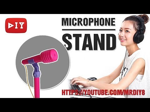 DIY making Microphone Stand with PVC