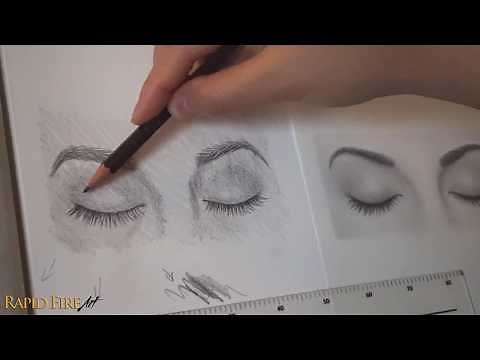 How to Draw Closed Eyes - Beginner Friendly