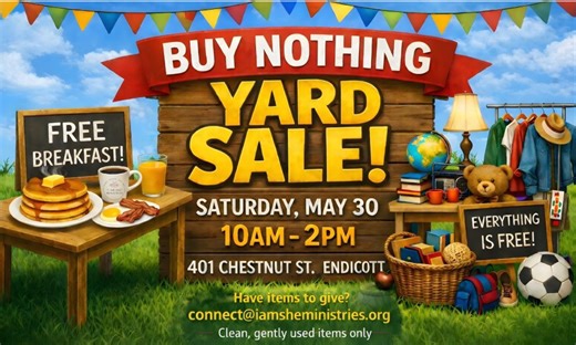 The Buy Nothing yard sale to take place in Endicott