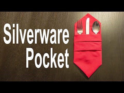 Napkin Silverware Pocket Tutorial - Modern Pocket