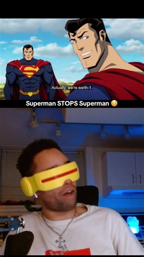 Superman from Earth 1 arrives ready to stop Injustice Superman because WHO ELSE BETTER TO DO THE JOB THAN THE ORIGINAL MAN HIMSELF! 😤😤😤 Not only will he beat him physically but also philosophically, because he will FOREVER be the embodiment of hope; even if Superman LOSES hope! The final battle of the movie: Superman vs the Justice League & Superman #superman #injustice #dccomics #c4nti #fyp