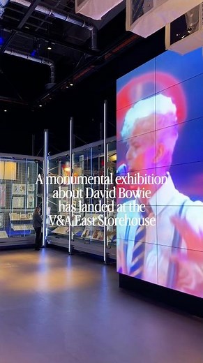A monumental exhibition about David Bowie has landed at the V&A East Storehouse #davidbowie