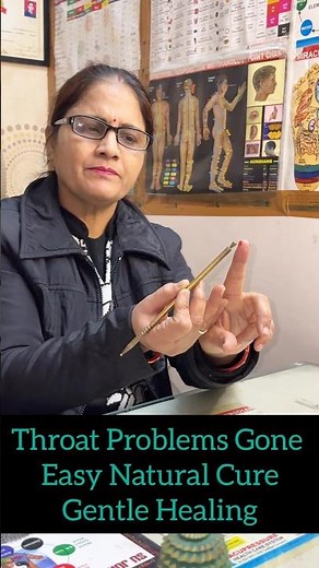 Throat Pain Relief Naturally | Best Acupressure Points for Sore & Irritated Throat #naturalhealing