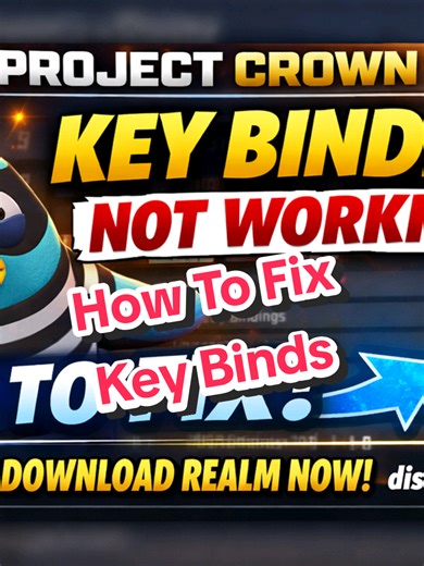 Project Crown Key Bindings Not Working? (HOW TO FIX FAST!) Having issues with Project Crown key bindings not working? Don’t worry — I got you covered. In this video, I’ll show you step-by-step how to fix the key bindings problem in Project Crown so you can get back into the game without any issues. Make sure to follow each step carefully and your controls should be working perfectly again! 🔥 JOIN THE DISCORD & GET REALM NOW 🔥 COME DOWNLOAD REALM NOW 👉 https://discord.gg/g3m625Txzt� If this he
