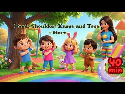 Head, Shoulders, Knees and Toes | Action Songs for Kids | Nursery Rhymes Compilation