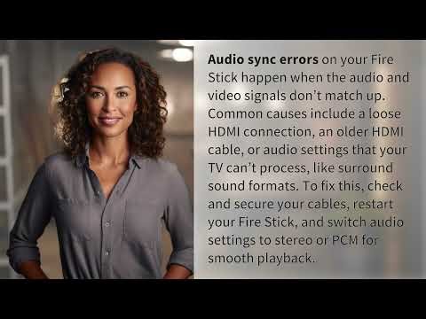 Why Does My Fire Stick Show Audio Sync Errors?